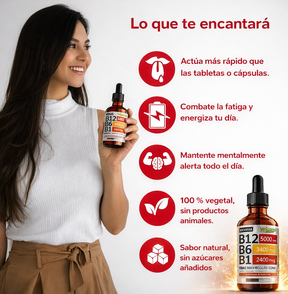 NUSAVA B12 - Energía diaria sin cansancio