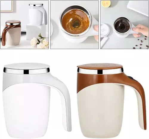 Taza Mezcladora Eléctrica USB 380cc - Color Café