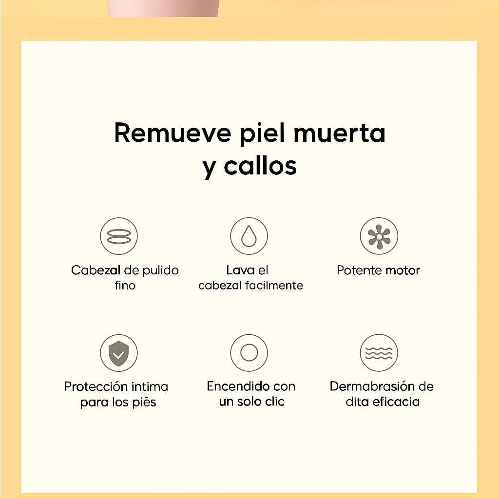 Lima Electrónica para Pies Recargable