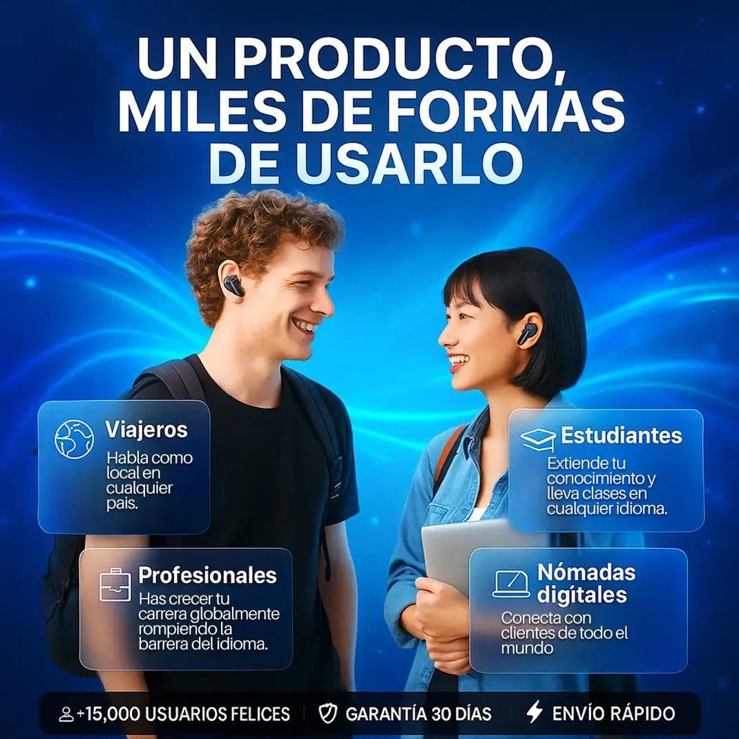 TalkPod-Audífonos traductores –Entiende y hazte entender al instante