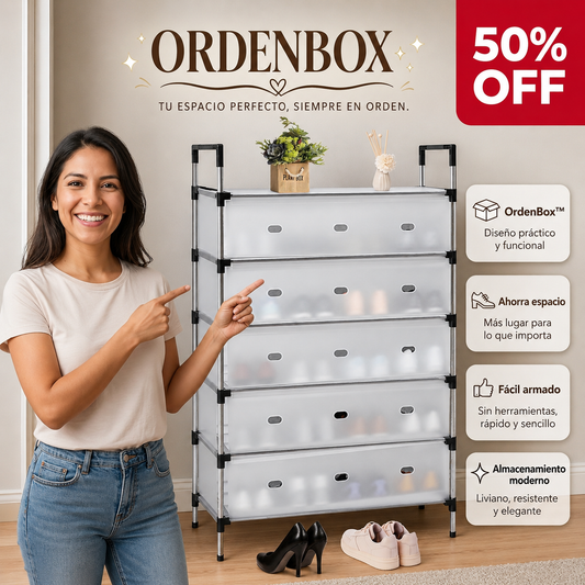 OrdenBox™ - Armado en minutos – Mas de 15 pares de zapatos ordenados