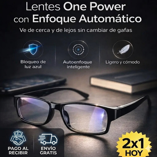 Lentes One Power - Un solo lente para tu día a día