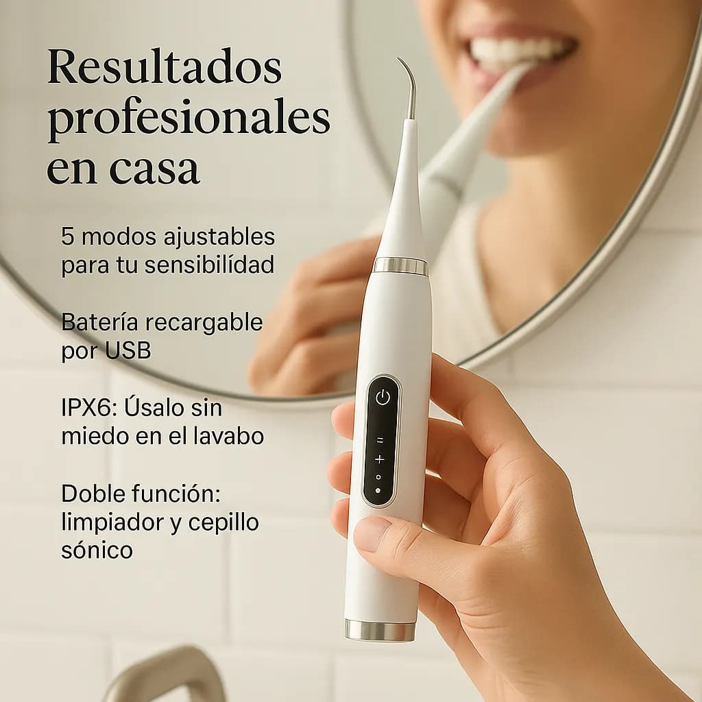 Kit Limpiador Dental Ultrasónico