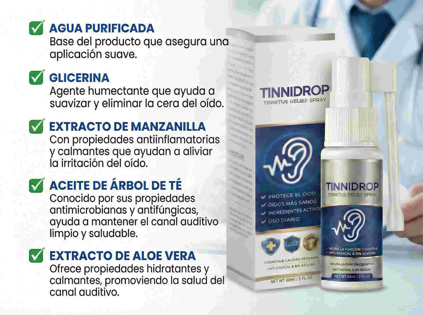 Spray Alivio Auditivo TinniDrop