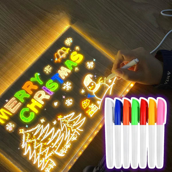 Pizarra Lampara LED Acrílica +7 Colores