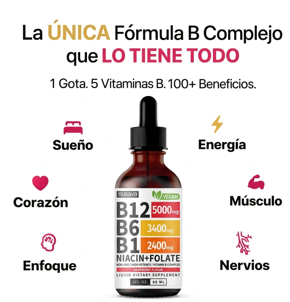 NUSAVA B12 - Energía diaria sin cansancio