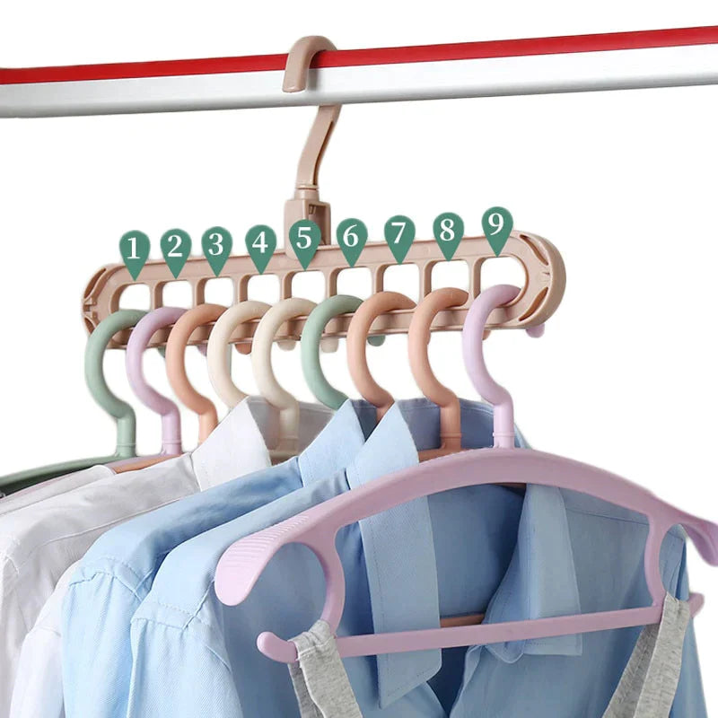 Colgador 9 en 1 - Más ropa en menos espacio