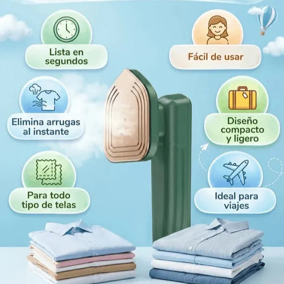 VaporSlim™ – Mini plancha de vapor – Planchado perfecto listo en minutos, donde estés