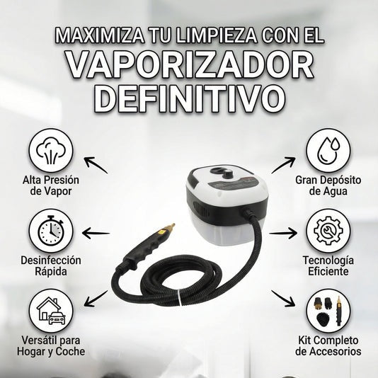 Máquina de Vapor/Presión - Limpieza profunda al instante - Portátil