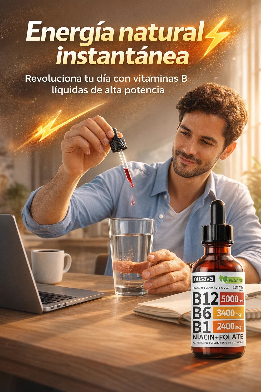 NUSAVA B12 - Energía diaria sin cansancio