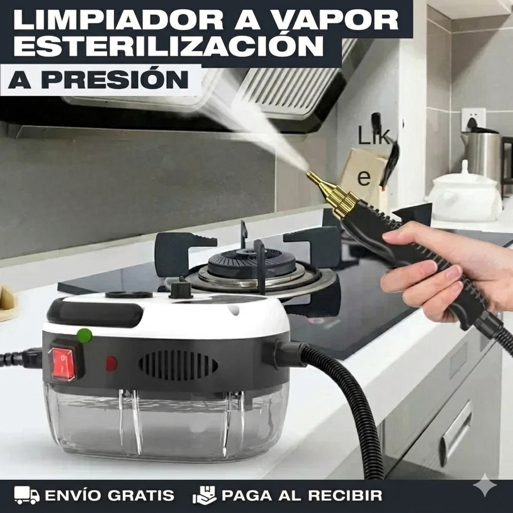 Máquina de Vapor/Presión - Limpieza profunda al instante - Portátil