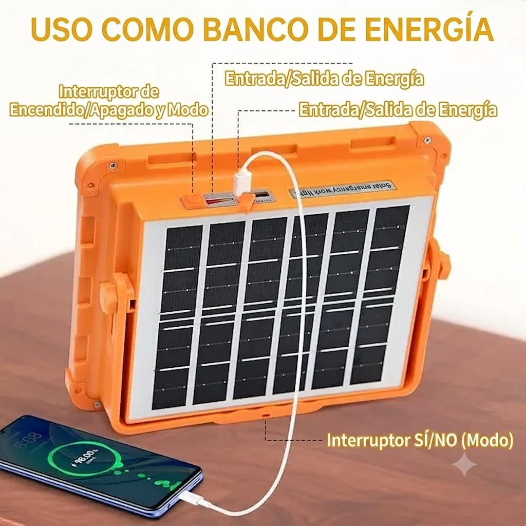 SolarWork™- Recargable y plegable-Ilumina cualquier rincón sin pagar