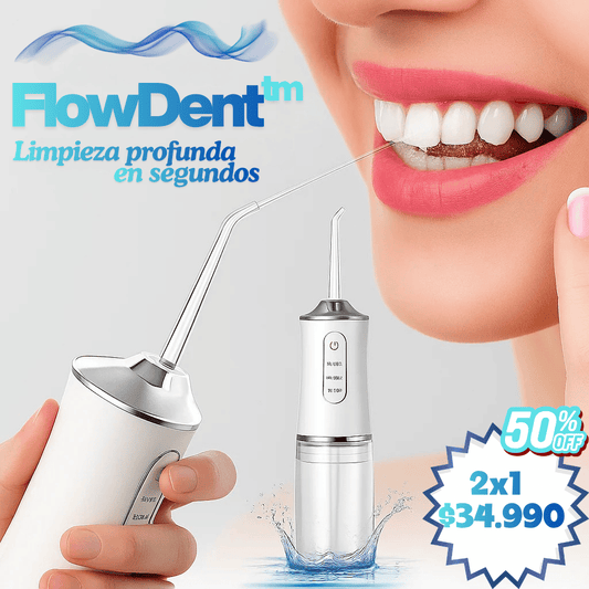 FlowDent™ – Limpieza profunda en segundos – Adiós a los restos que el cepillo no alcanza