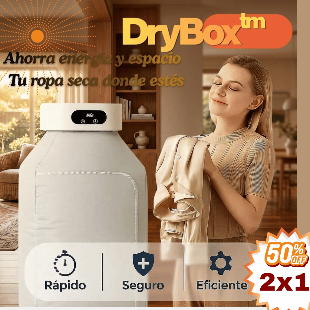 DryBox™ – Ahorra energía y espacio – Tu ropa seca donde estés