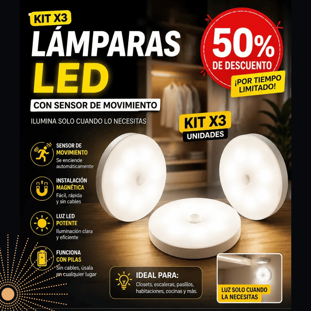 MoonLight™ -Sensor de luz inteligente – PACK 3 UNIDADES