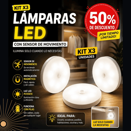 MoonLight™ -Sensor de luz inteligente – PACK 3 UNIDADES