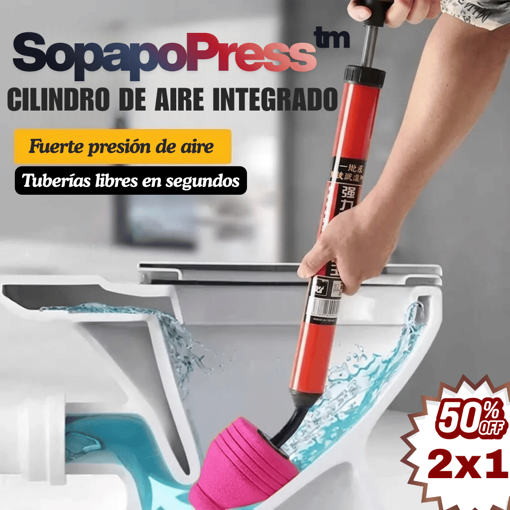 SopapoPress™- Alta presión – Tuberías libres en segundos
