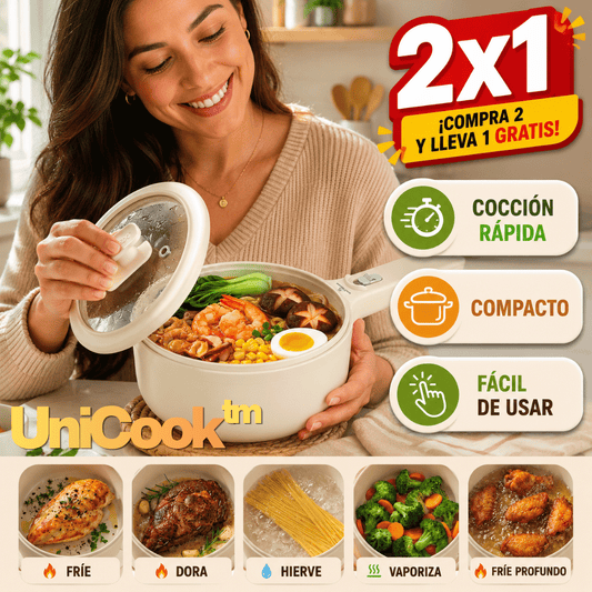 UniCook™ –Olla eléctrica compacta -De la cocina al plato en minutos