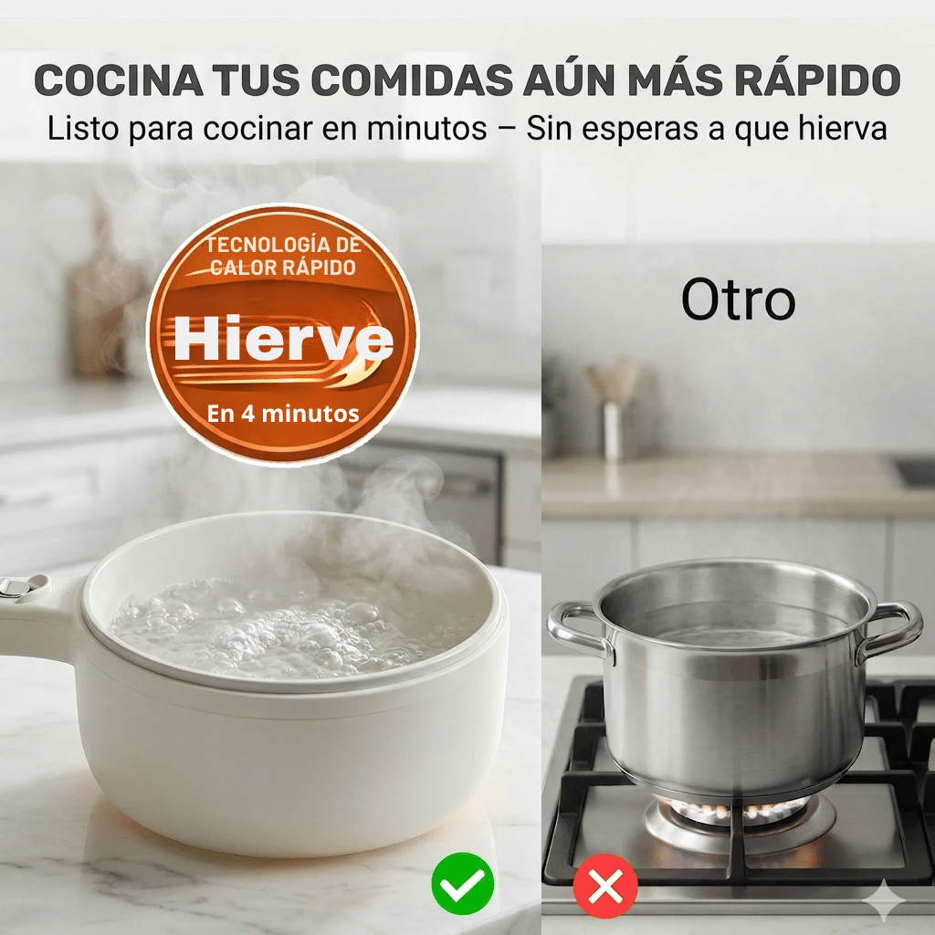 UniCook™ –Olla eléctrica compacta -De la cocina al plato en minutos