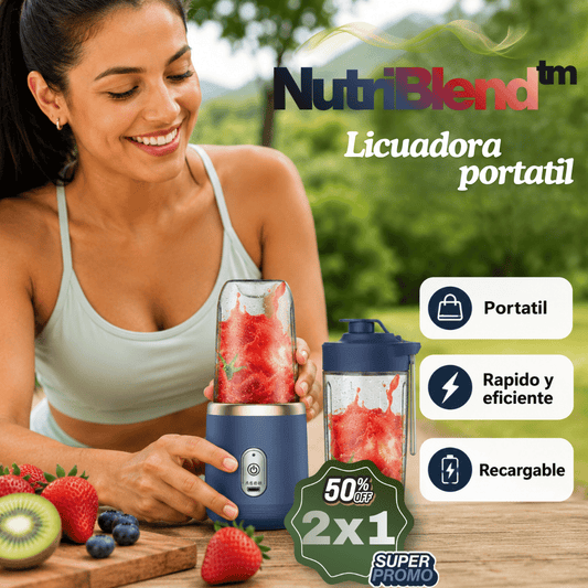 NutriBlend™ – Licuadora portatil – Tu smoothie listo en cualquier parte
