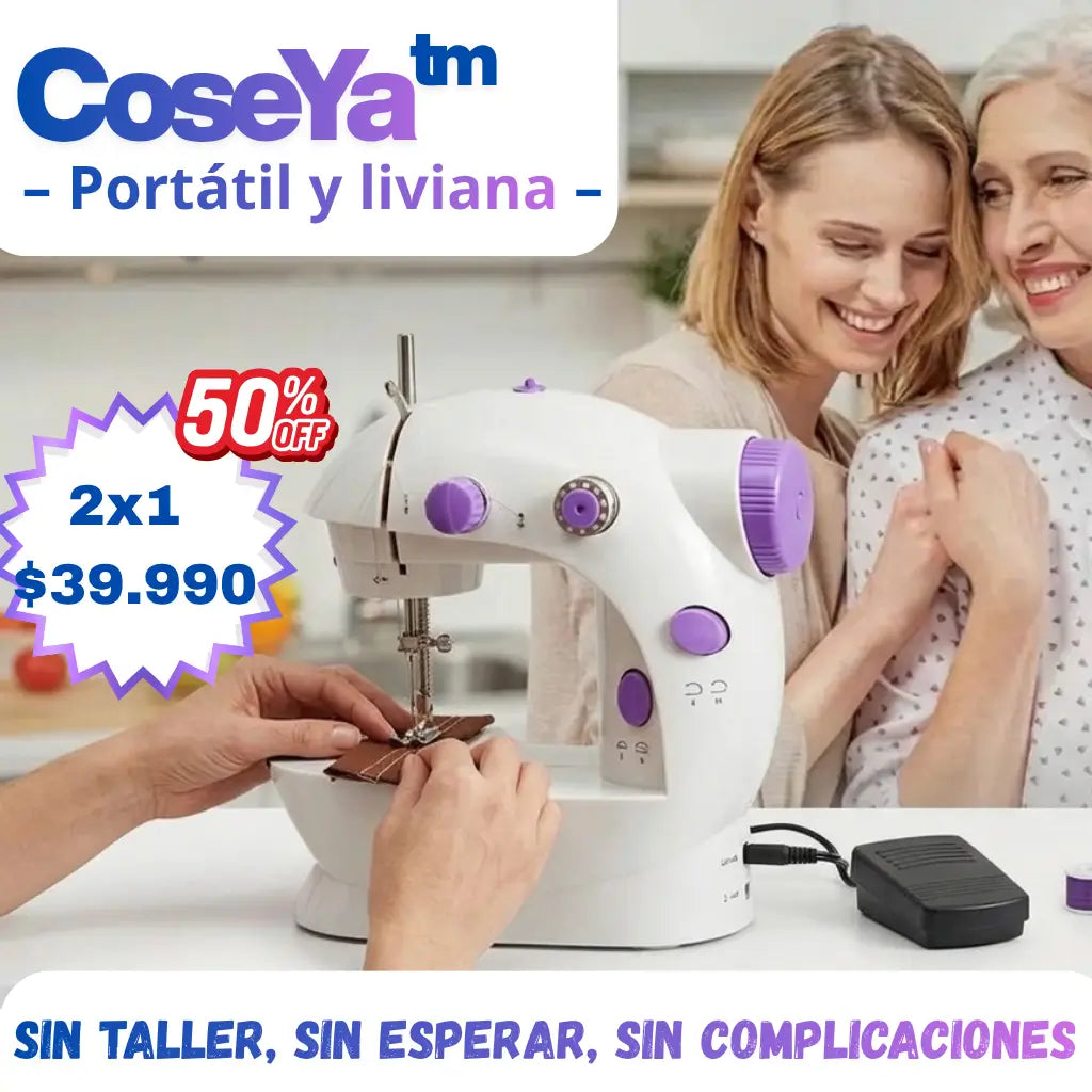 CoseYa™ – Portátil y liviana – sin complicaciones