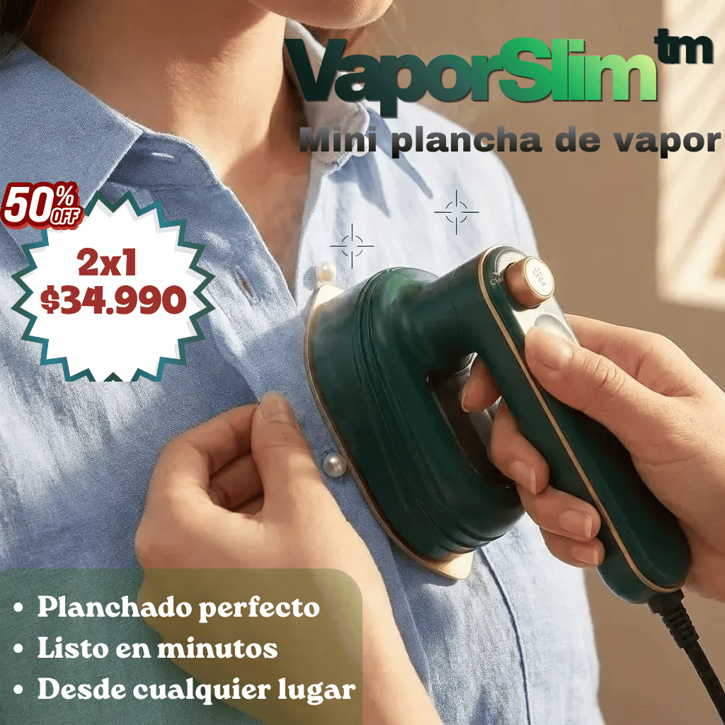 VaporSlim™ – Mini plancha de vapor – Planchado perfecto listo en minutos, donde estés