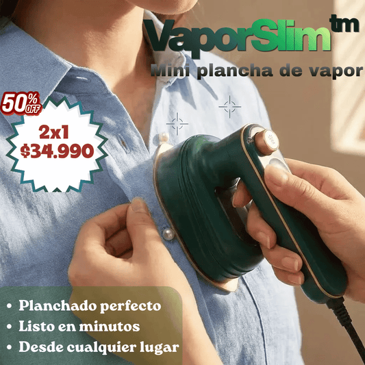 VaporSlim™ – Mini plancha de vapor – Planchado perfecto listo en minutos, donde estés