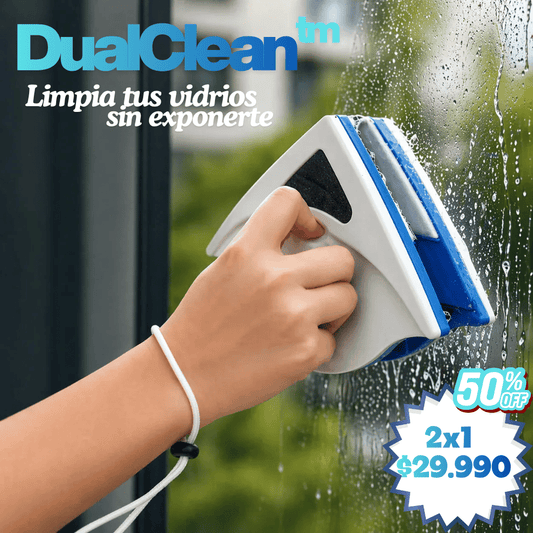DualClean™- Dos lados, un solo movimiento – Deja tus vidrios impecables desde adentro