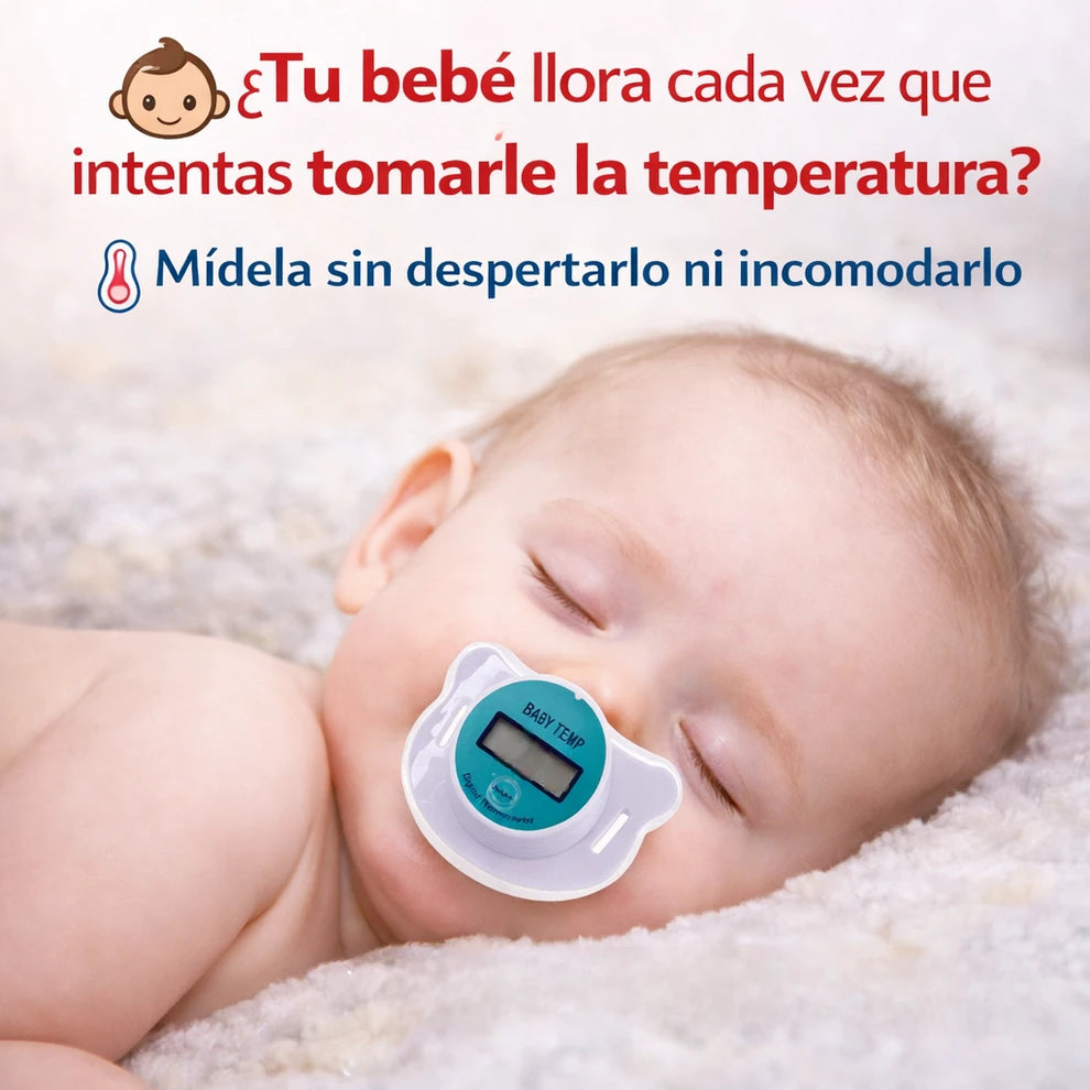 BabyTemp™ – Termómetro chupete –Mide la temperatura de tu bebé sin que lo note
