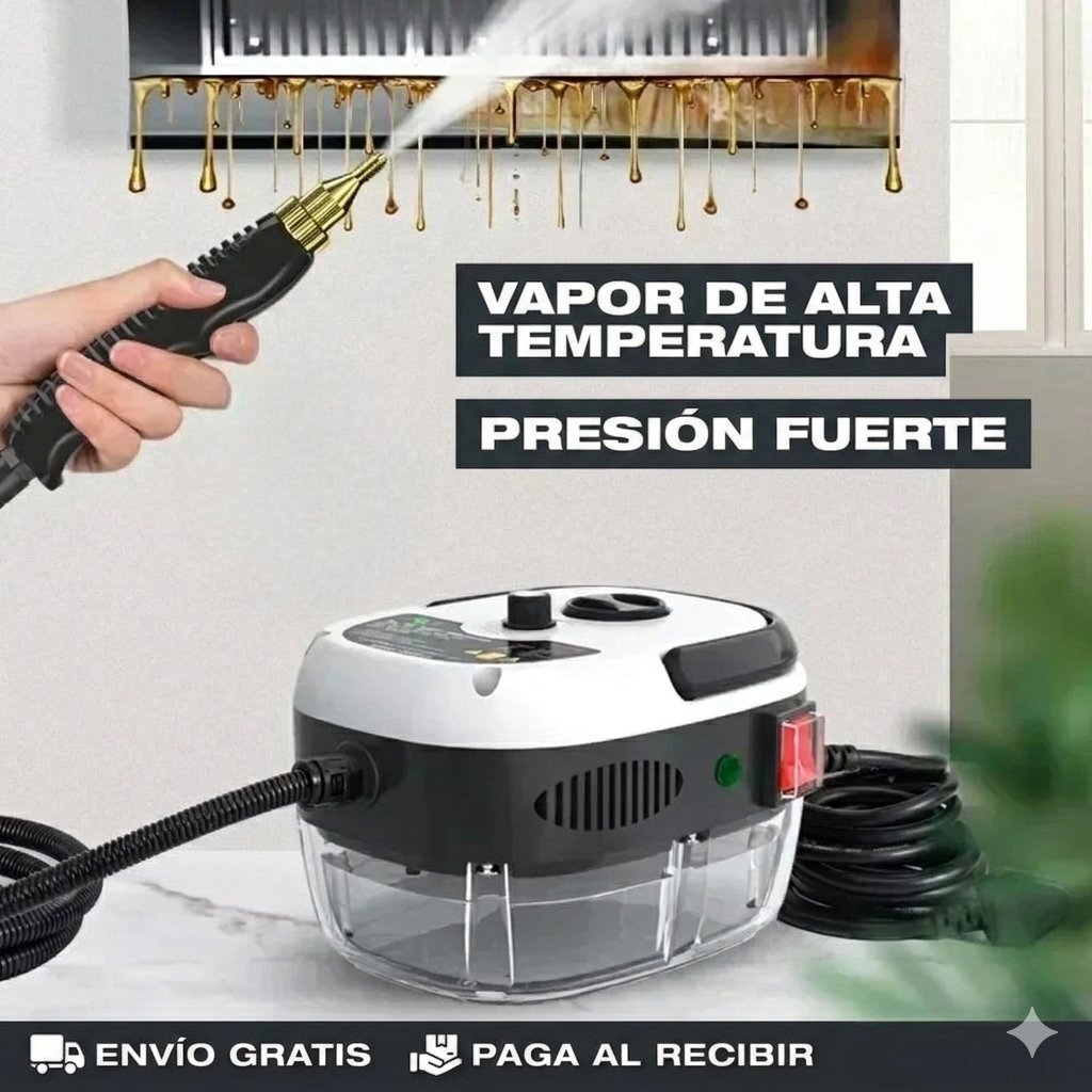 Máquina de Vapor/Presión - Limpieza profunda al instante - Portátil