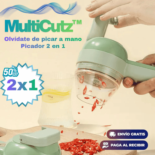 MultiCutz™-Picador 2 en 1- Olvídate de picar a mano-Recargable