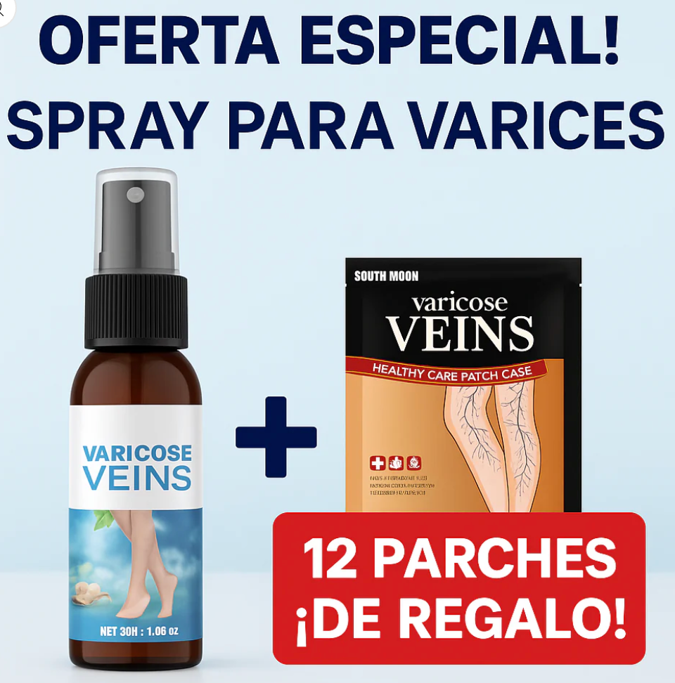 KIT VARICES SPRAY + 12 PARCH